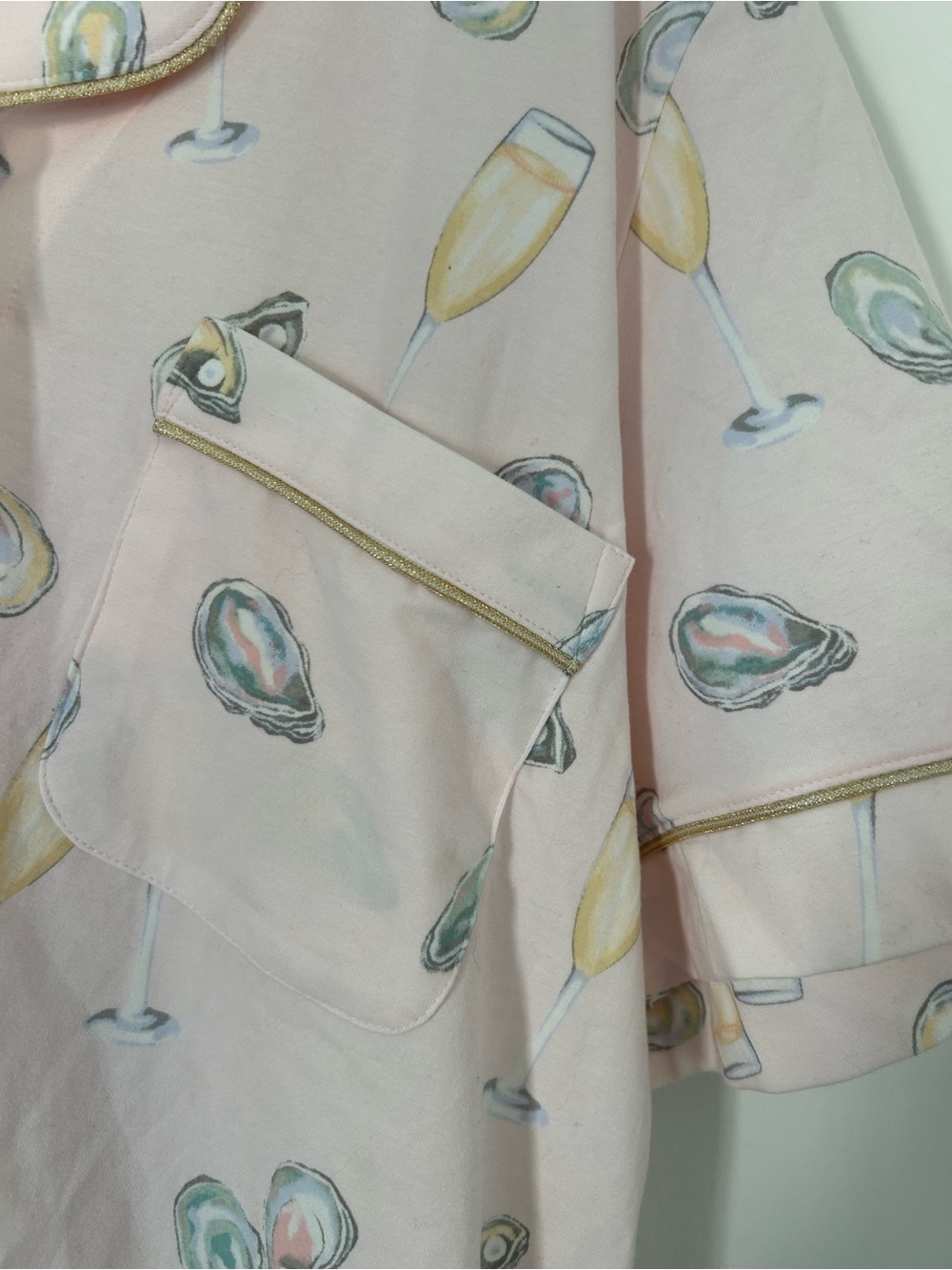 BedHead PJs Oysters & Champagne Pajama Set Pink NWT size 2x - Picture 8 of 16